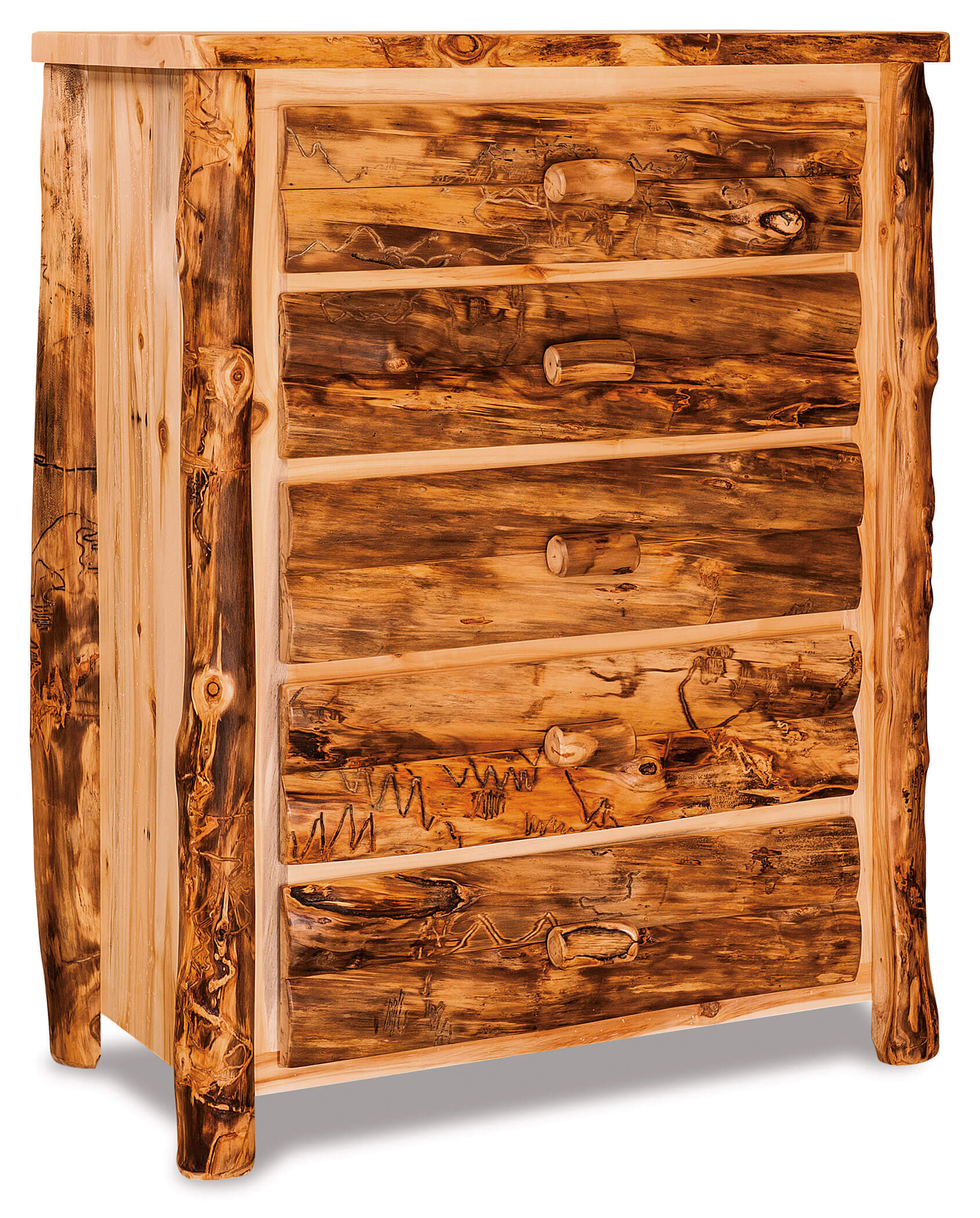 Fireside Log Furniture 5 Drawer Chest Aspen