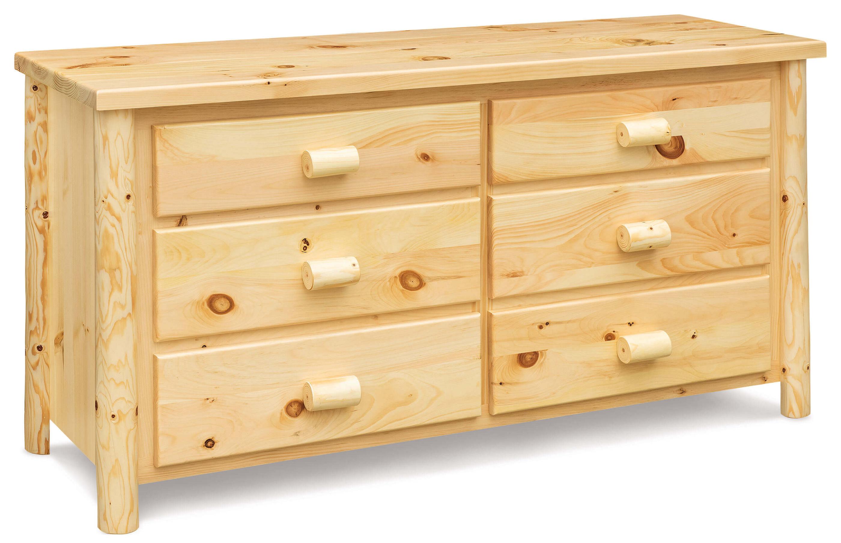 Fireside Log Furniture 6 Drawer Dresser