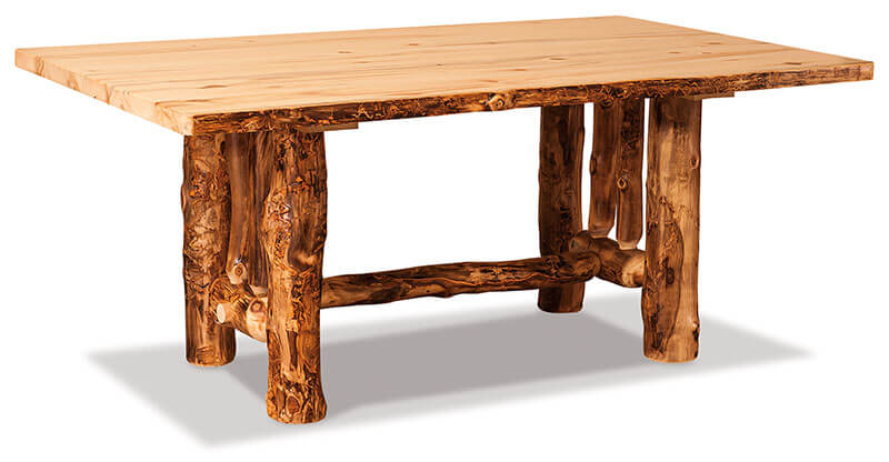 Fireside Log Furniture 72 inch Table Aspen