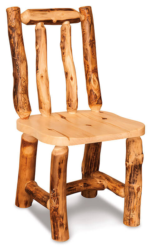 Fireside Log Furniture Side Chair Aspen