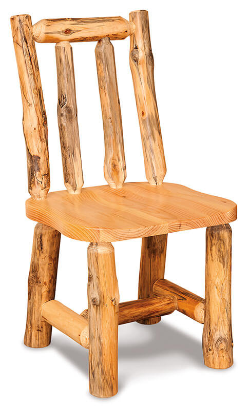 Fireside Log Furniture Side Chair Rustic Pine