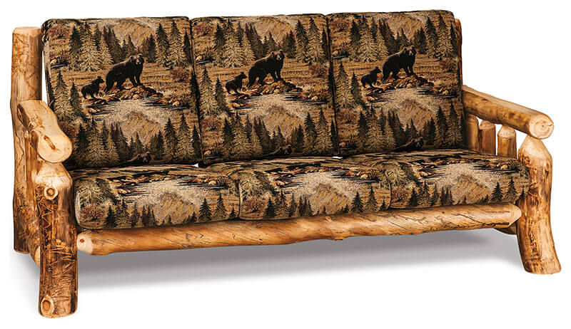 Fireside Log Furniture Sofa