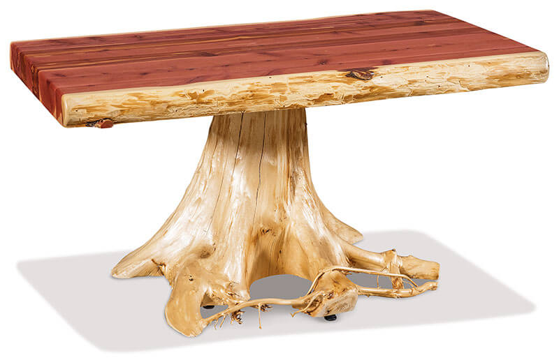 Fireside Log Furniture Stump Coffee Table