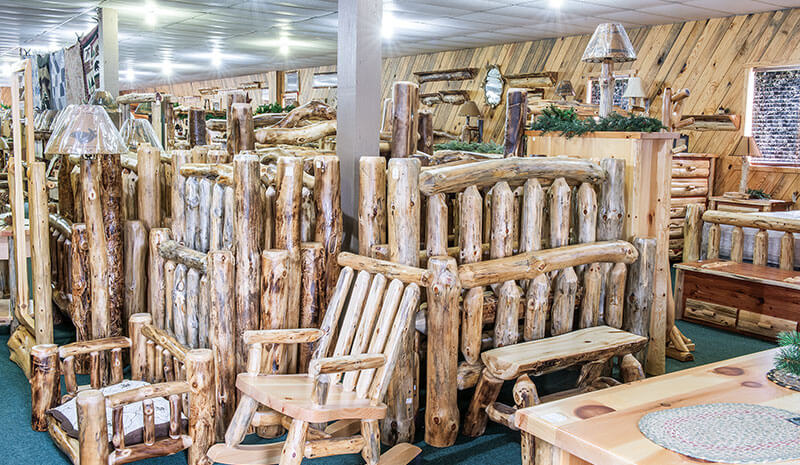 Dutchman Log Furniture Showroom Rustic Designs 3